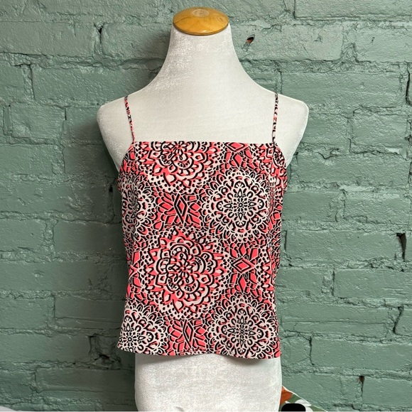 TOP SHOP petite geometric cropped tank - Picture 2 of 6